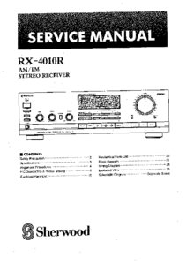 Sherwood RX-4010R • Manuel de service