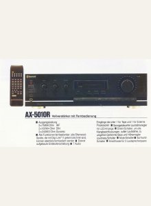Sherwood AX-5010R • Extrait de catalogue allemand