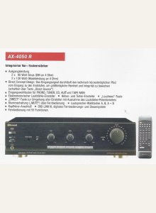Sherwood AX-4050R • Extrait de catalogue allemand