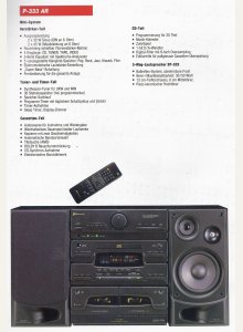 Sherwood P-333AR • Extrait de catalogue allemand