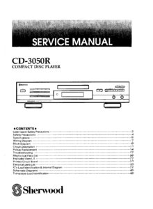 Sherwood CD-3050R • Manuel de service