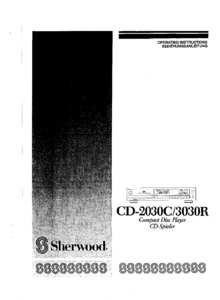 Sherwood CD-2030C, CD-3030R • Mode d’emploi