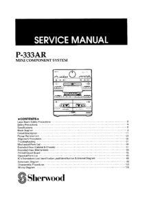 Sherwood P-333AR • Manuel de service
