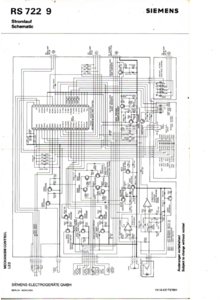 Siemens RS 722-9 • Schémas