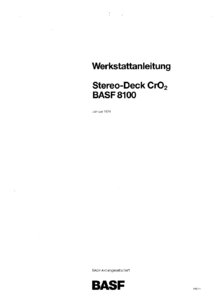 BASF 8100 DNL • Manuel de service (en allemand)