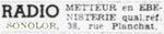 Sonolor offres d'emplois 1952