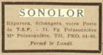 Sonolor Publicité - Combat 15 septembre 1945