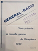 Général-Radio Dépliant publicitaire 1939