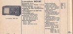 Lumophon WD 507 Extrait de catalogue