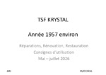 Ateliers Radio Electriques Dyonisiens Krystal Mode d’emploi