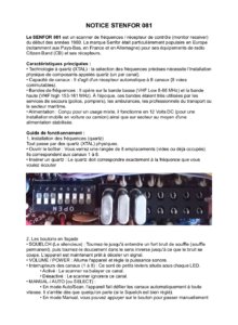 Stenfor 081 - Mode d’emploi