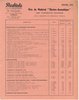 Tarif electro-acoustique 1962