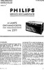 Philips 2511 Manuel de service, 17 pages (néerlandais)