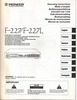 Pioneer F-227 L • Couverture du mode d'emploi