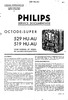 Philips 519 AU, 519 HU, 529 AU, 529 HU Manuel de service (néerlandais)