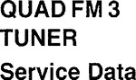 Quad FM 3 • Manuel de service