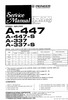 Pioneer A-447 et A-337 • Manuel de service