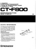 Pioneer CT-F800 Mode d'emploi