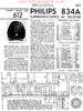 Philips 834 A (GB) Schéma Trader Service sheet