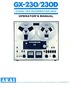 Akai GX-230 et GX-230 D • Mode d'emploi (7 pages)