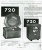 Philips 720 et 730 A • Publicité 1932
