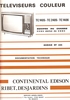 Continental Edison TC 1405, TC 1406, TC 2405 couverture manuel de sce.