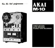 Akai M-10 • Mode d'emploi