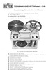 Revox A 36 • Fiche technique