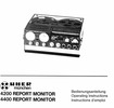 Uher 4200 et 4400 Report Monitor • Mode d'emploi.