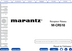 Marantz M-CR510 • Mode d'emploi