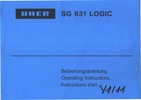 Uher SG 631 Logic • Mode d'emploi (en français)