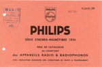 Tarif série synchro-magnétique 1956