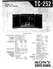 Sony TC-252 Manuel de service
