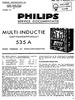 Philips 535 A Manuel de service (néerlandais)