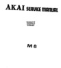 Akai M-8 • Manuel de service