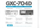 Akai GXC-704 D • Couverture du mode d'emploi
