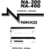 Nikko NA-300 et NA-400 • Mode d'emploi