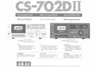 Akai CS-702 D II • Mode d'emploi