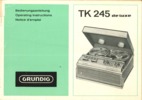 Grundig TK 245 De Luxe Mode d'emploi