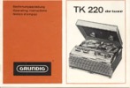 Grundig TK 220 L / De Luxe Mode d'emploi