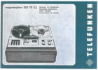 Telefunken Magnetophon 203 TS • Mode d'emploi