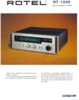 Rotel RT-1220 • Fiche technique