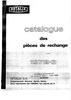 Optalix : Catalogue des pièces de rechange 1972-73