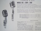 Shure 55 S, 55 SW et 556 S • Extrait de catalogue