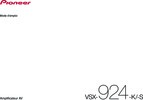 Pioneer VSX-924 • Mode d'emploi (en français)