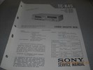 Manuel de service - Service manual