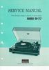 Manuel de service - Service manual