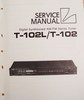 Luxman T-102L et T-102 • Couverture manuel de service
