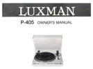 Luxman P-405 • Mode d'emploi