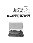 Luxman P-405 et P-100 • Manuel de service